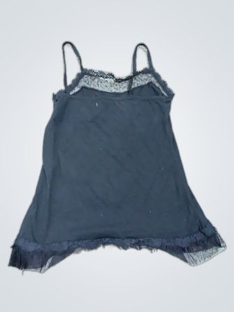 Black Lace Trim Camisole Top