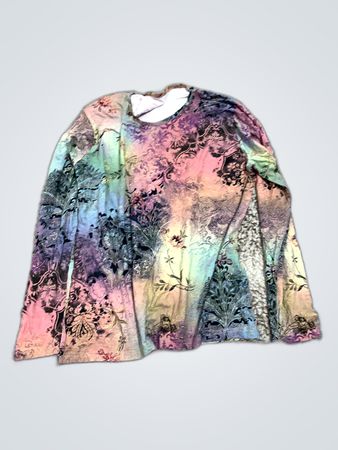 Long-Sleeve Floral Top
