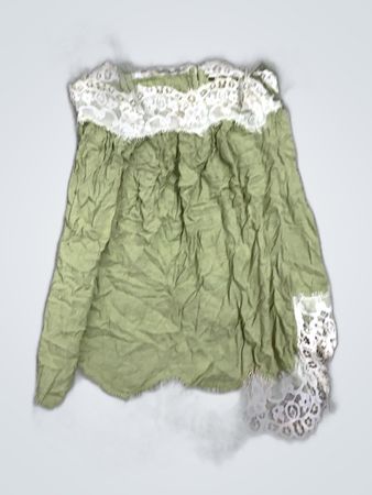 Green Lace Trim Top