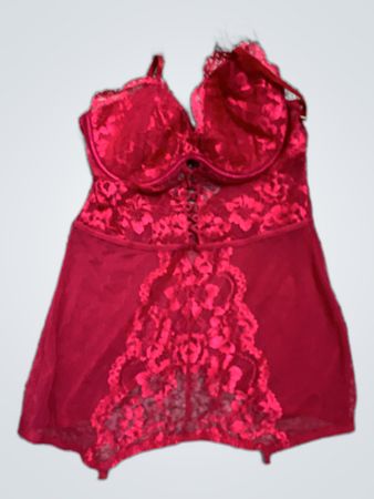 Red Lace Bustier