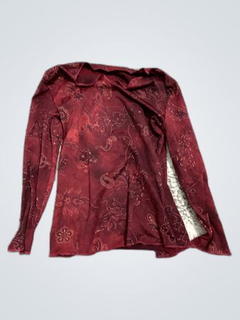 Printed Long Sleeve Blouse