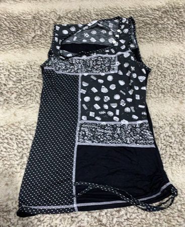 Unbranded Graphic Patchwork Tank Top