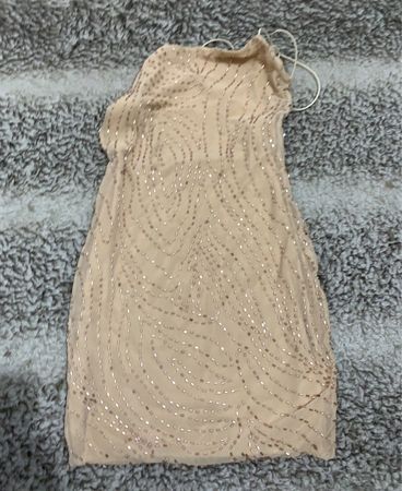 Beaded Strapless Mini Dress