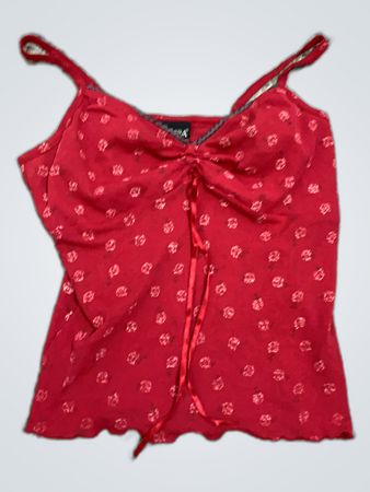 Red Floral Camisole