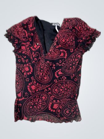 Blouse with Paisley Pattern
