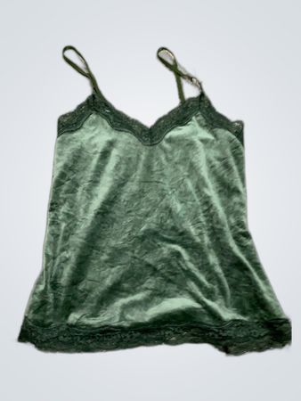 Green Velvet Camisole