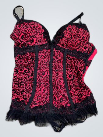 Red Lace Bustier Corset