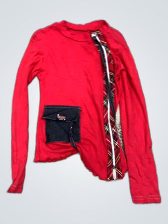 Diesel Red Long Sleeve T-Shirt