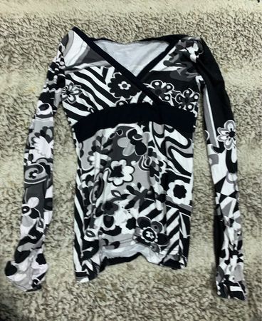 Unbranded Printed Long-Sleeve Blouse
