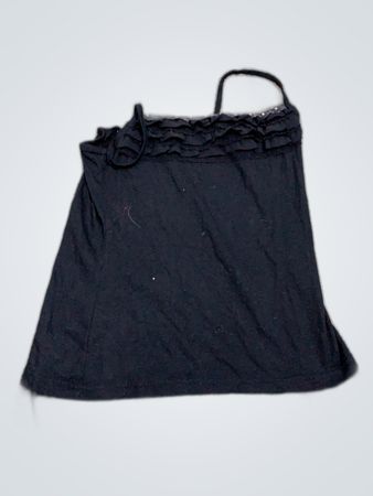 Black Lace Trim Camisole Top