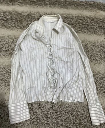 Striped Ruffle Blouse