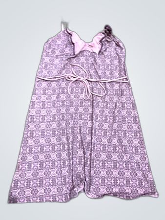 Patterned Spaghetti Strap Slip Dress