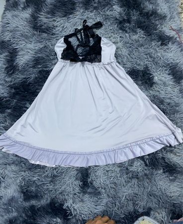 Unbranded White Lace Mini Dress