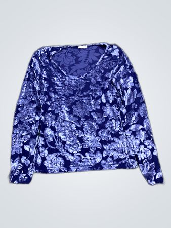 GUESS Printed Velvet Blouse