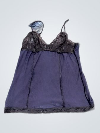Purple Camisole with Lace Trim