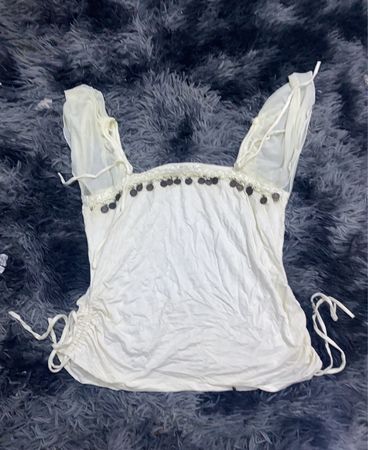 White Crochet Top
