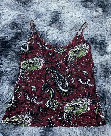 Printed Paisley Camisole Top