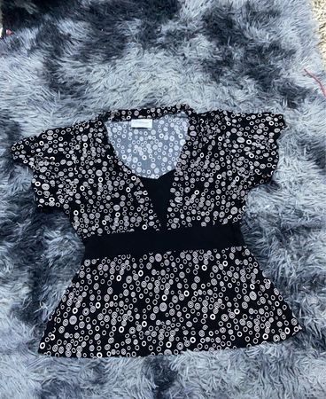 White Stuff Printed Polka Dot Blouse