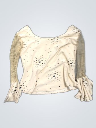 Zara Off-Shoulder Printed Blouse