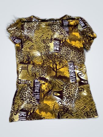 T-Shirt with Animal Print Design