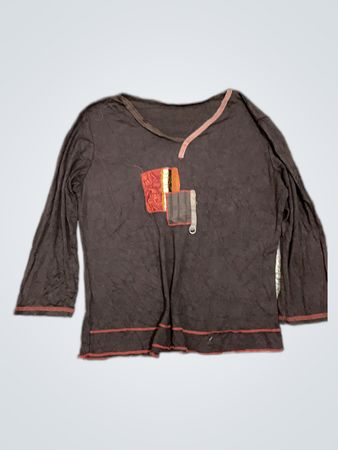 Brown Long-Sleeve Shirt