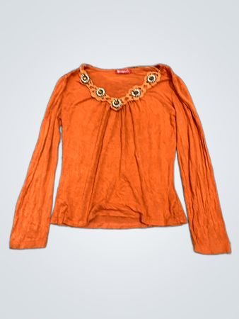 Orange Long-Sleeve Top