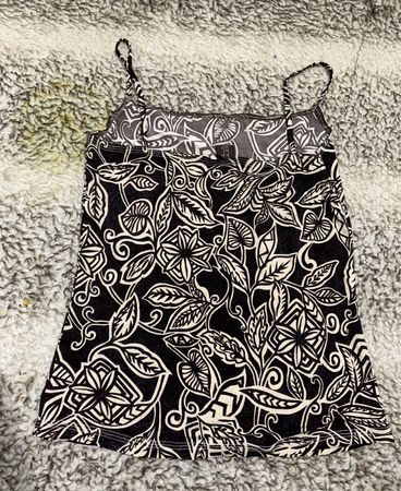 Black and White Floral Pattern Dress