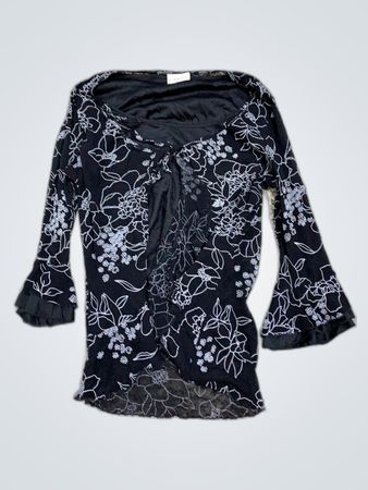 Blouse with Floral Pattern