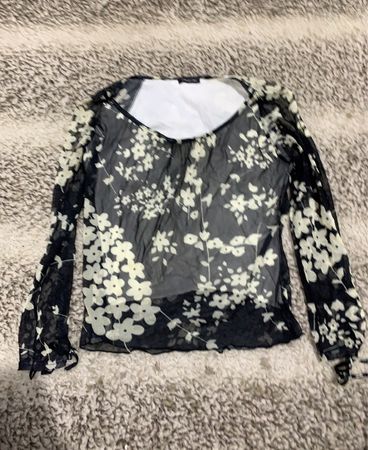 Sheer Floral Top