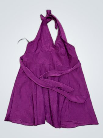 Purple Halter Neck Mini Dress