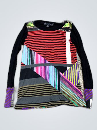 Balenciaga Printed Long-Sleeve Blouse
