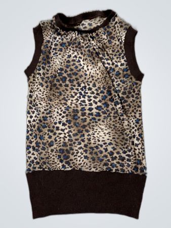 Animal Print Sleeveless Top