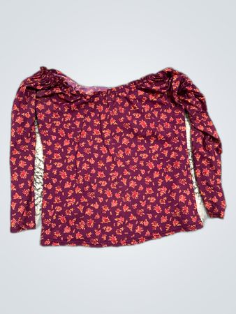 Printed Off-Shoulder Blouse