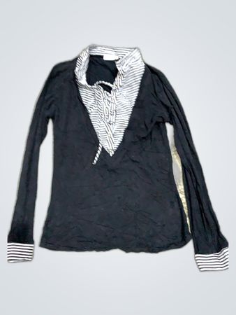Zara Ruffle Collar Long Sleeve Blouse