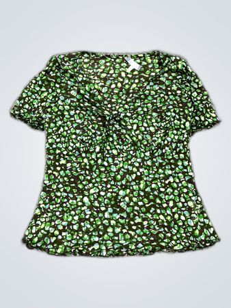 Zara Printed Green Blouse