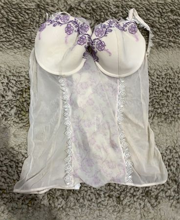 Unbranded White Lace Bustier
