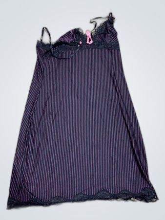 La Perla Striped Lace Slip Dress