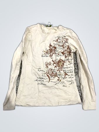 Les Olivades Printed Long Sleeve Top