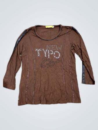 SKEA Brown Graphic Long Sleeve Top
