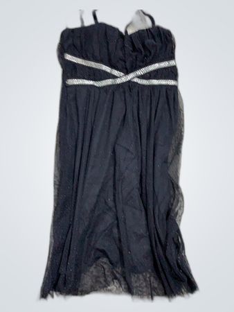 Black Chiffon Slip Dress