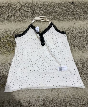 Zara Lace Trim Polka Dot Camisole