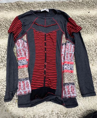 Diesel Patchwork Knit Cardigan