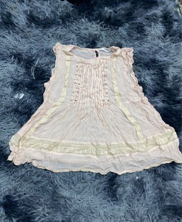 Unbranded Lace Trim Sleeveless Blouse