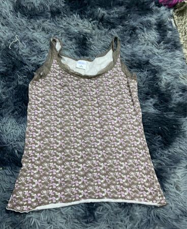 Unbranded Floral Lace Trim Camisole Top