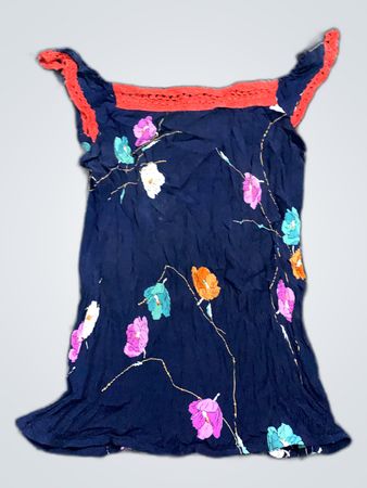 Unbranded Floral Embroidered Sleeveless Blouse
