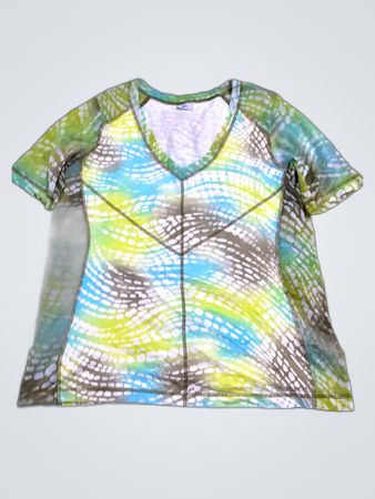 Nike Printed V-Neck Athletic Top