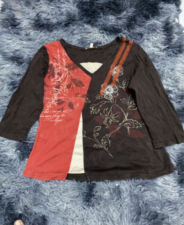 Sixty Six Printed Long Sleeve Blouse