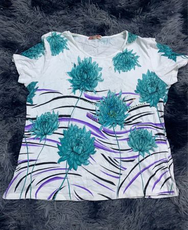Red Valentino Printed Short Sleeve T-Shirt