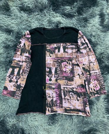 Unbranded Printed Long-Sleeve Blouse