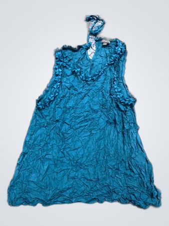 Teal Ruffled Dress